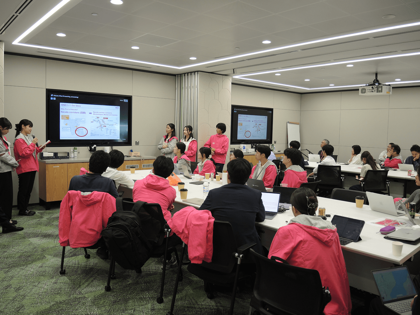 Scenes from the group presentations